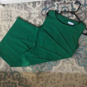 Calvin Klein Kelly Green Shift Dress - Size 8